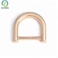 custom metal light gold d ring buckle for bag and handbag wholesale