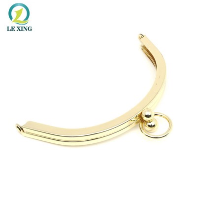 wholesale kiss clasp lock purse metal frame with ball clasp for handbag