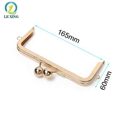 High quality zinc alloy purse metal kiss lock clutch frame hardware