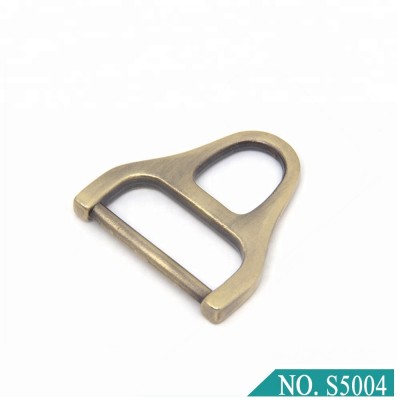 fashion metal zinc alloy custom triangle buckle for handbag accessory